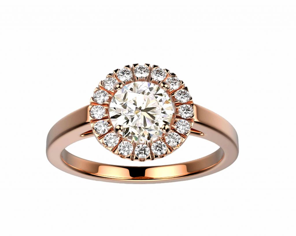 Solitaire 2025 diamant rose